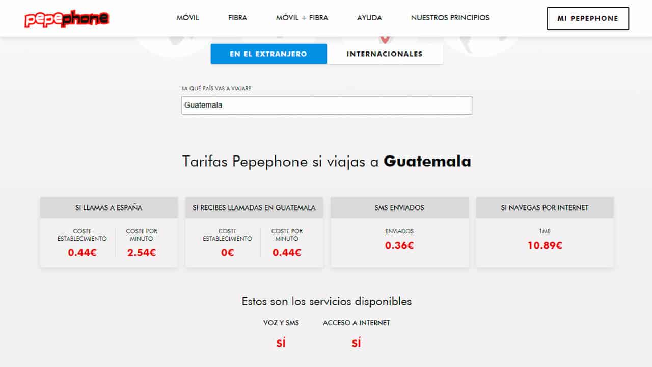 roaming pepephone en guatemala