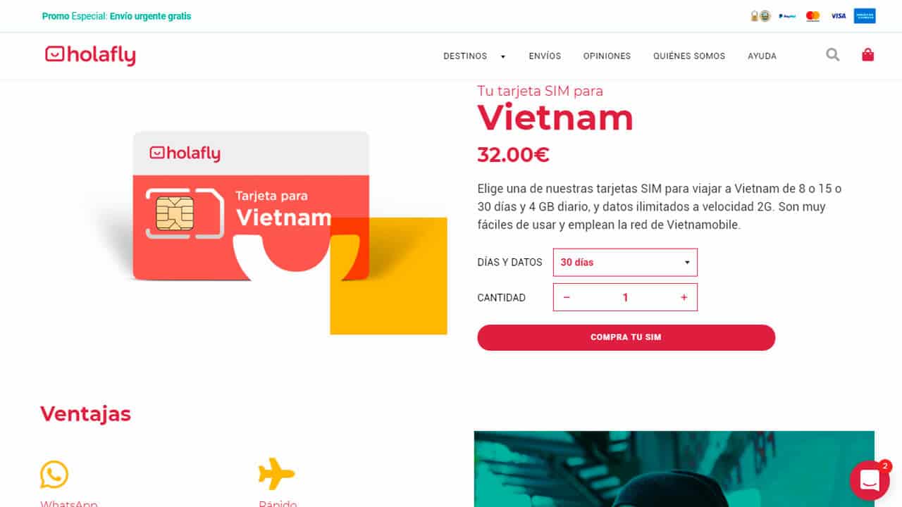 roaming vietnam con holafly