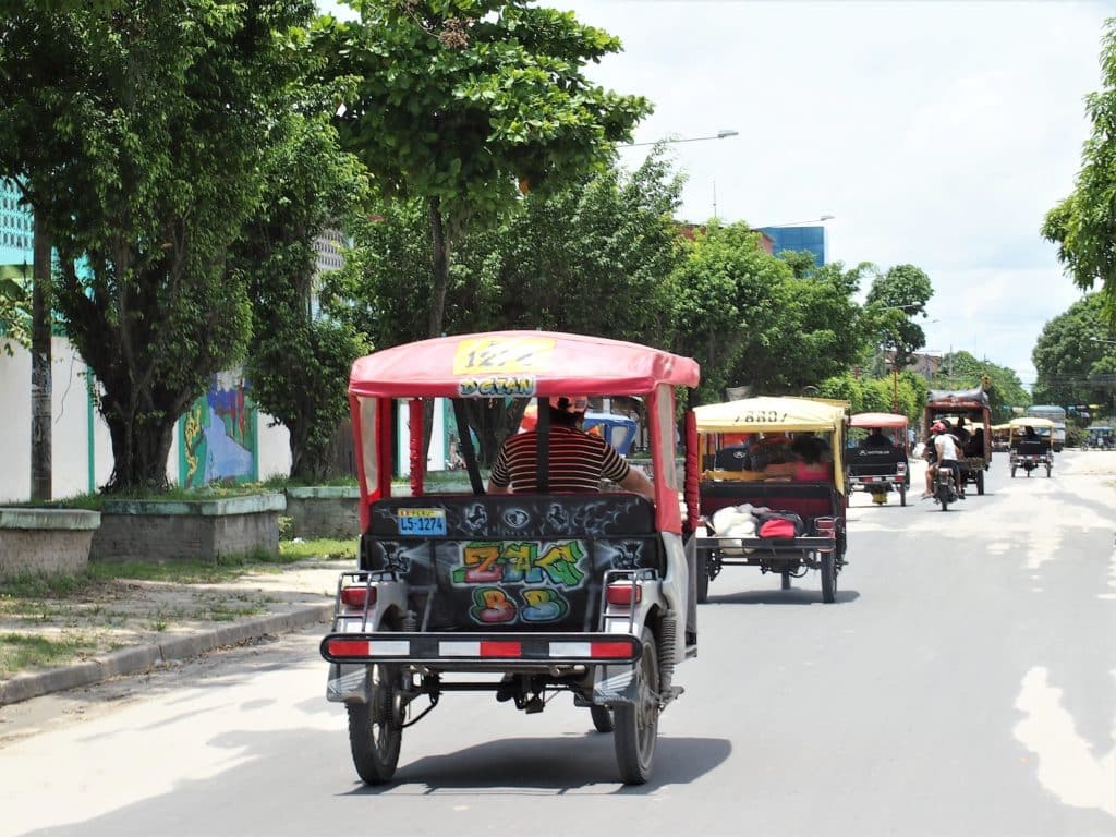 Mototaxi en el Tour por el Amazonas